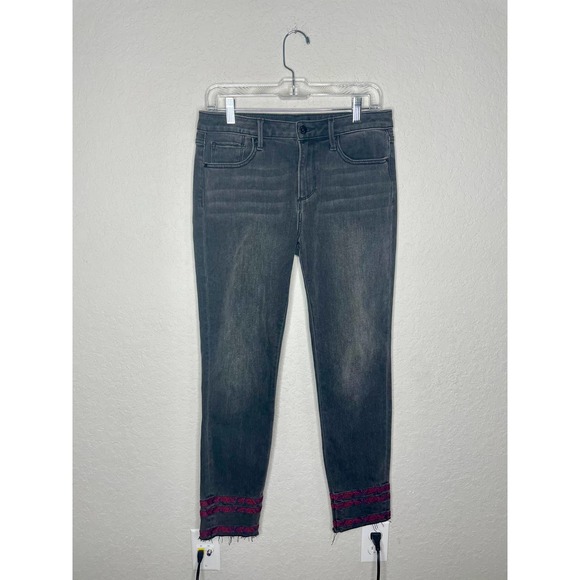 Driftwood Jackie Striped-Trim Ankle Jeans Size 28 - Picture 3 of 8